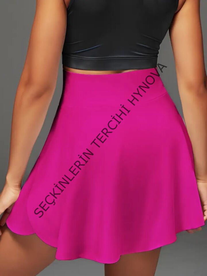 Kadın Yüksek Bel Cepli Sandy Short Etek