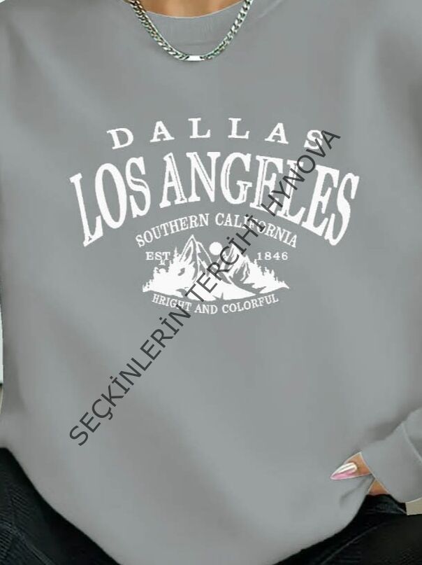 Kadın Uzun Kollu Bisiklet Yaka Viskon Iki Iplik Bluz