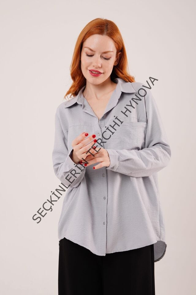 Salaş Kesim Cepli Grimelanj Gömlek