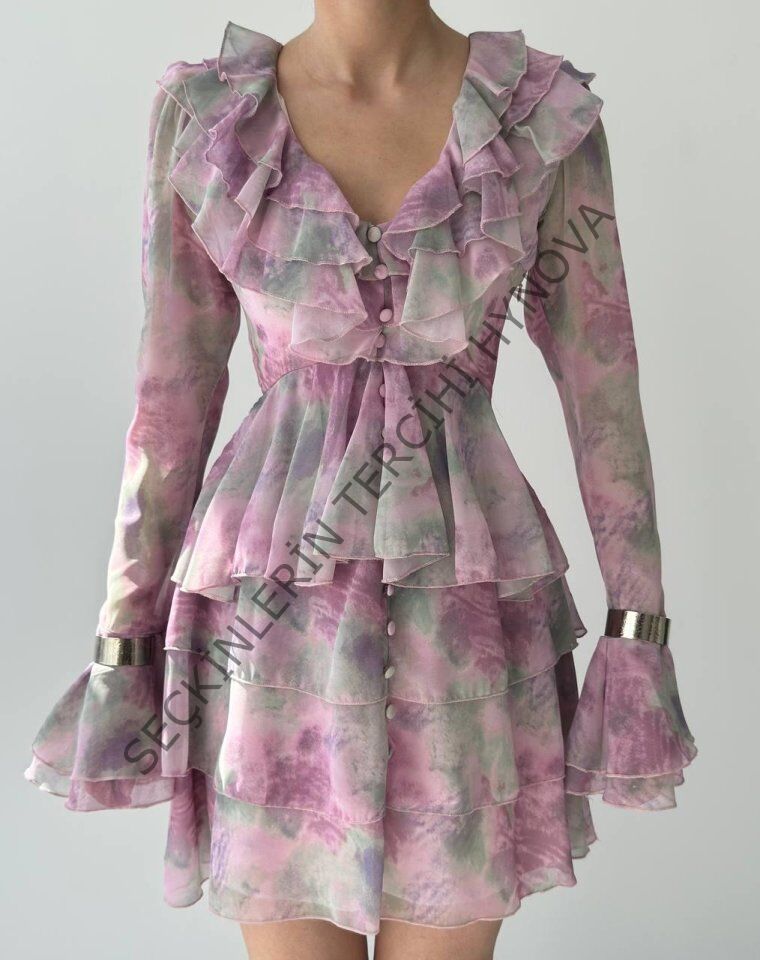 Elose Fırfırlı Elbise