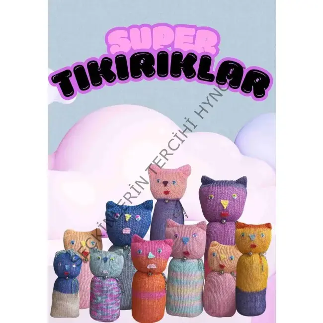 Tıkırık Örgü Yastık Uyku Ve Oyun Arkadaşı Çıtırtı - 45 Cm