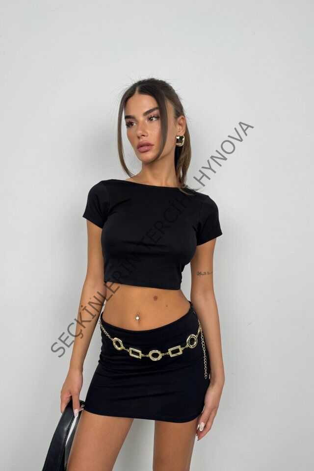 Yarım Kol Basic T-Shirt