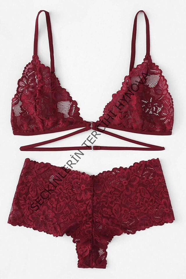 Kadın Bordo Özel Şık Sütyen Külot Takımı – Modern, Konforlu ve Günlük Kombinlere Uygun