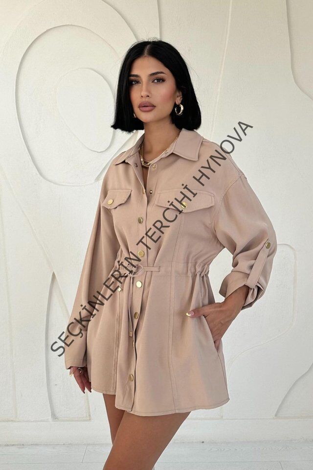 Vizon Çıtçıtlı Tünelli Gömlek