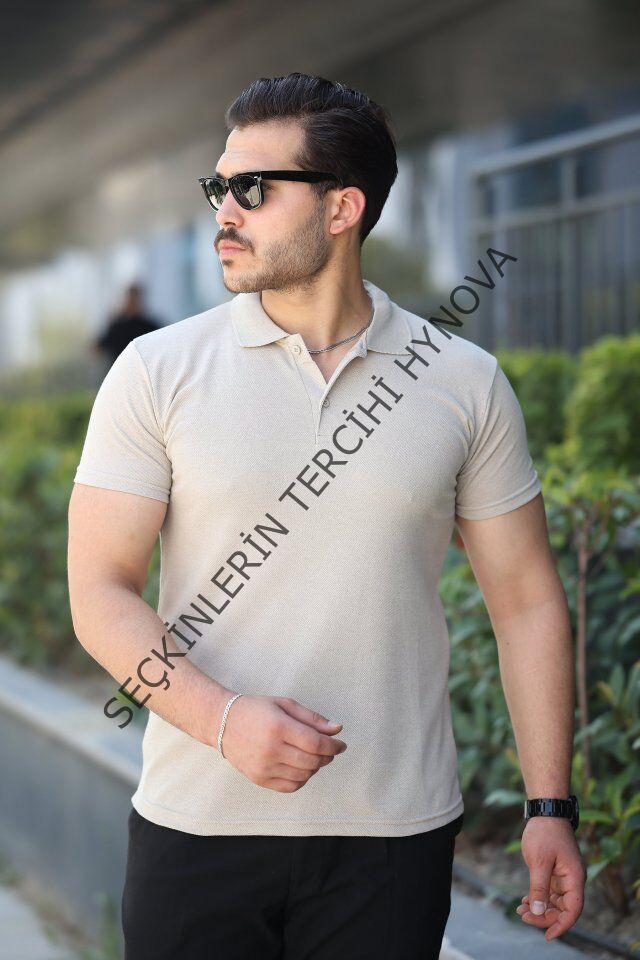 Erkek Kısa Kollu Yakalı Tişört