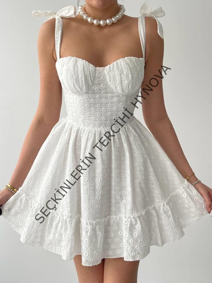 Monika Omuz Bağlamalı Elbise