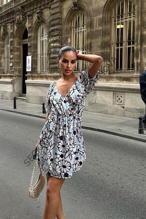 Lindsey Çiçek Desenli Elbise 2276-10