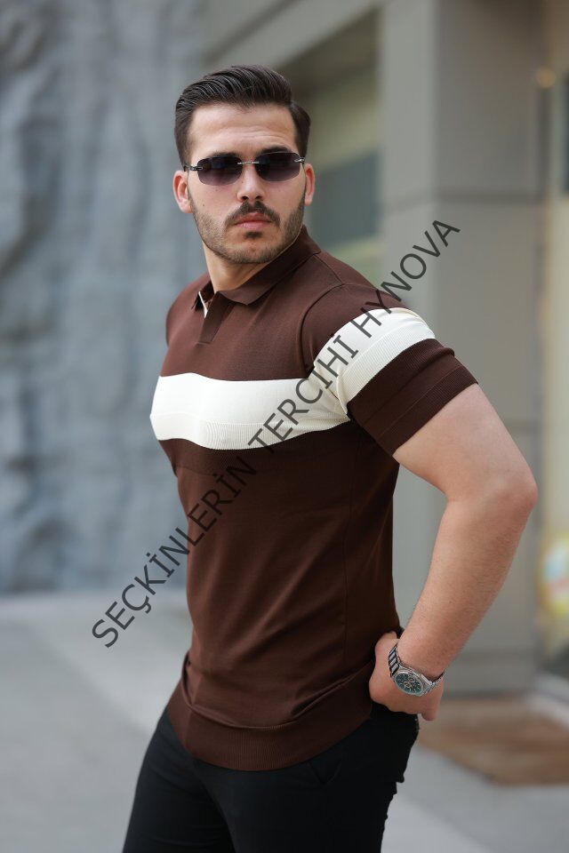 Erkek Yakalı Kısa Kollu Tişört
