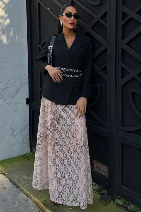 Maxi Dantel Etek 4047