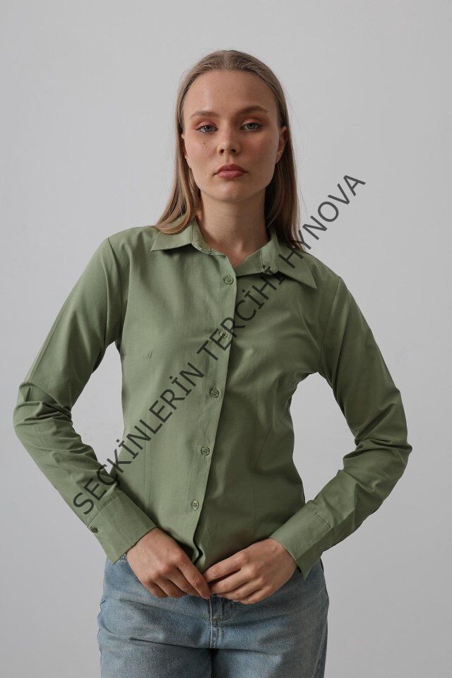 Basic Gömlek - Haki