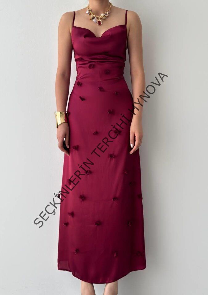 Dora Çiçek Detaylı Elbise