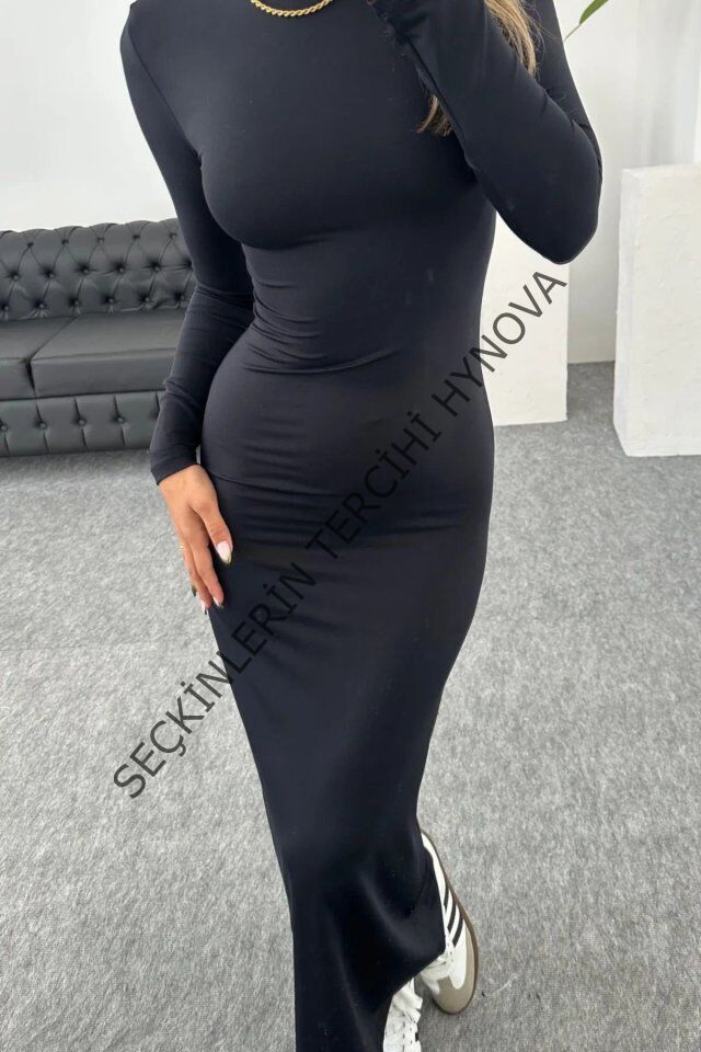 Kadın Uzun Kollu Maxi Elbise