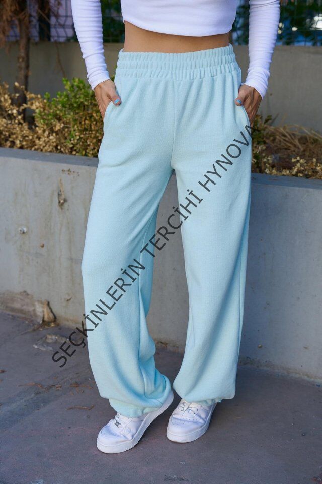 Düz Lastikli Eşofman - Mint Yeşili