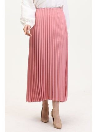 Pliseli Kadın Etek – Yüksek Bel, Akışkan Kumaş, Şık Günlük & Ofis Stil
