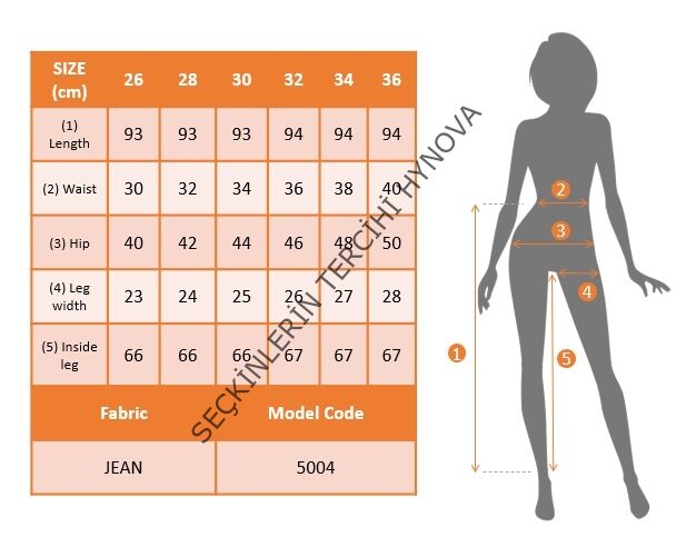 Likralı Yüksek Bel Jean Pantolon