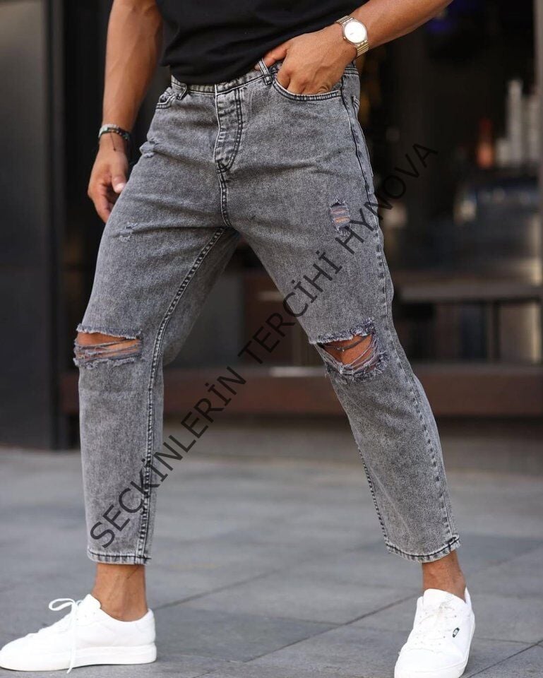 Erkek Kar Yıkama Boyfriend Jean