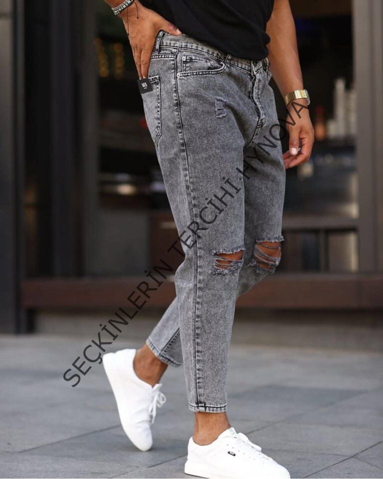 Erkek Kar Yıkama Boyfriend Jean