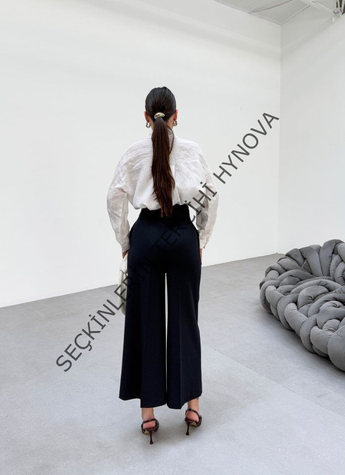 230 Gr Poly Viscose Full Lycra Metal Toka Aksesuarli Pantolon