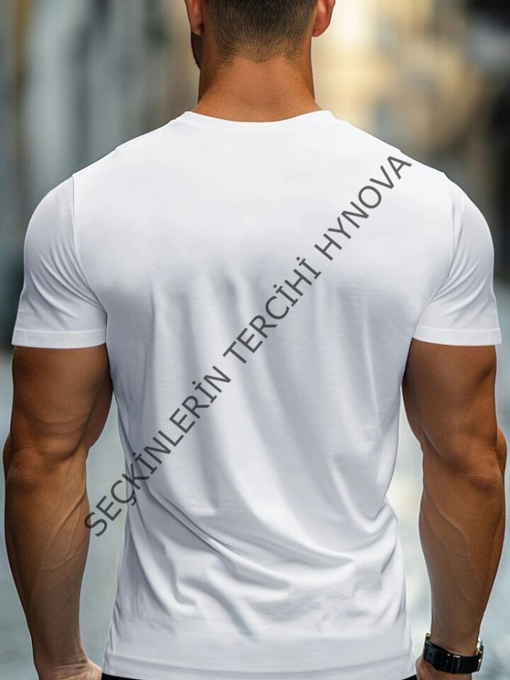 Erkek Kısa Kollu V Yakalı Viskon Tişört
