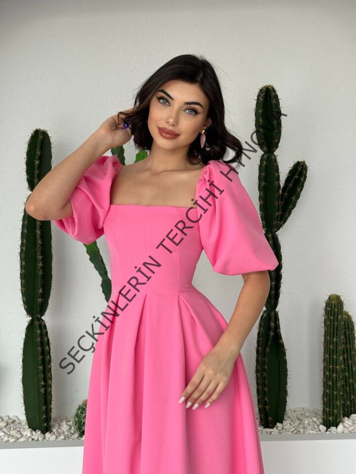 Benjamin Çan Etekli Midi Boy Elbise