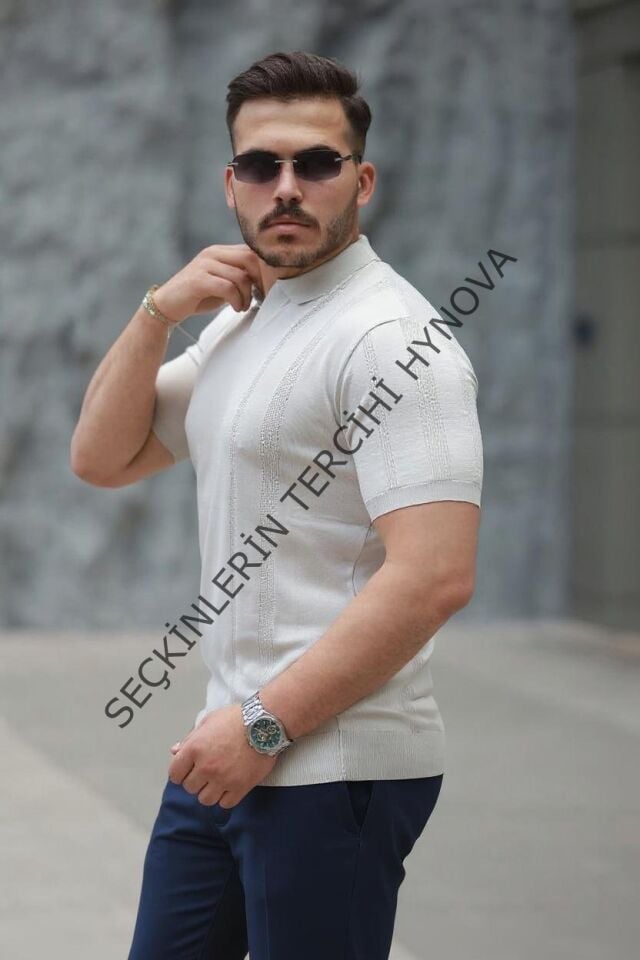 Erkek Hemşire Yaka Kısa Kollu Tişört