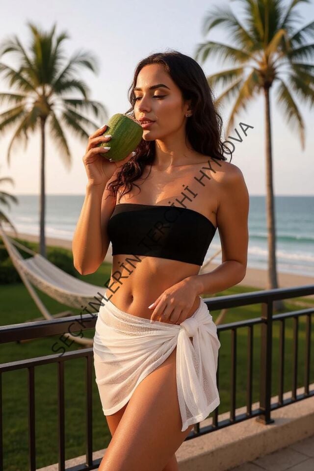 Kadın Beyaz Transparan Belden Bağlamalı Pareo – Modern ve Şık Tasarım