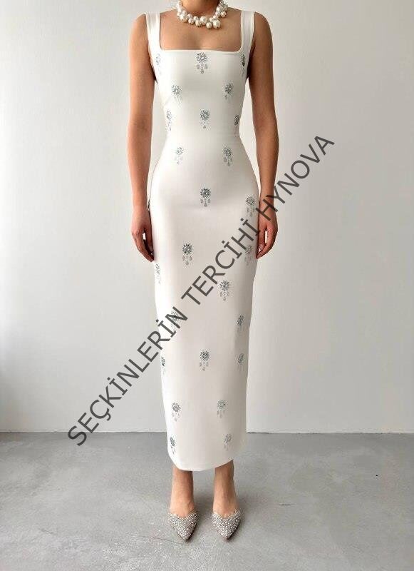 Ners Taş Detaylı Elbise