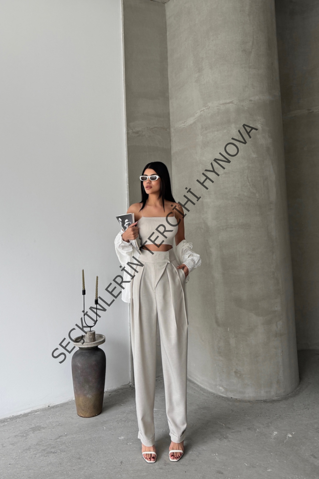 TASARIM PANTOLON - Bej