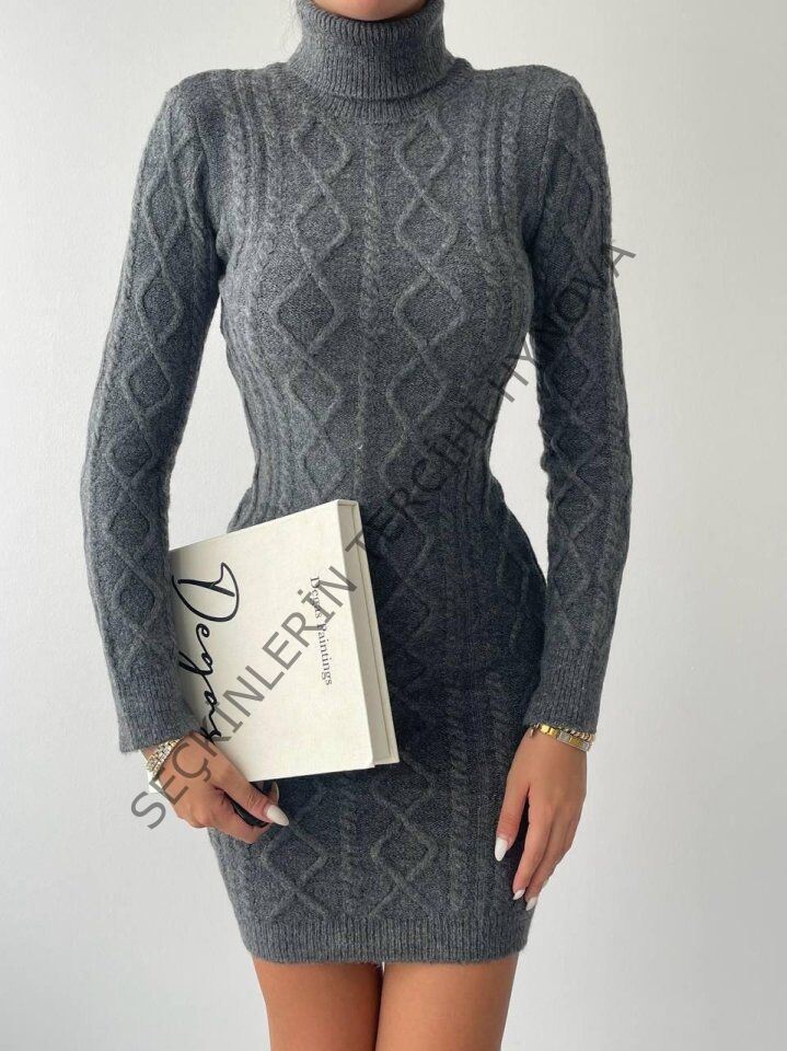 Livorna Boğazlı Mini Elbise