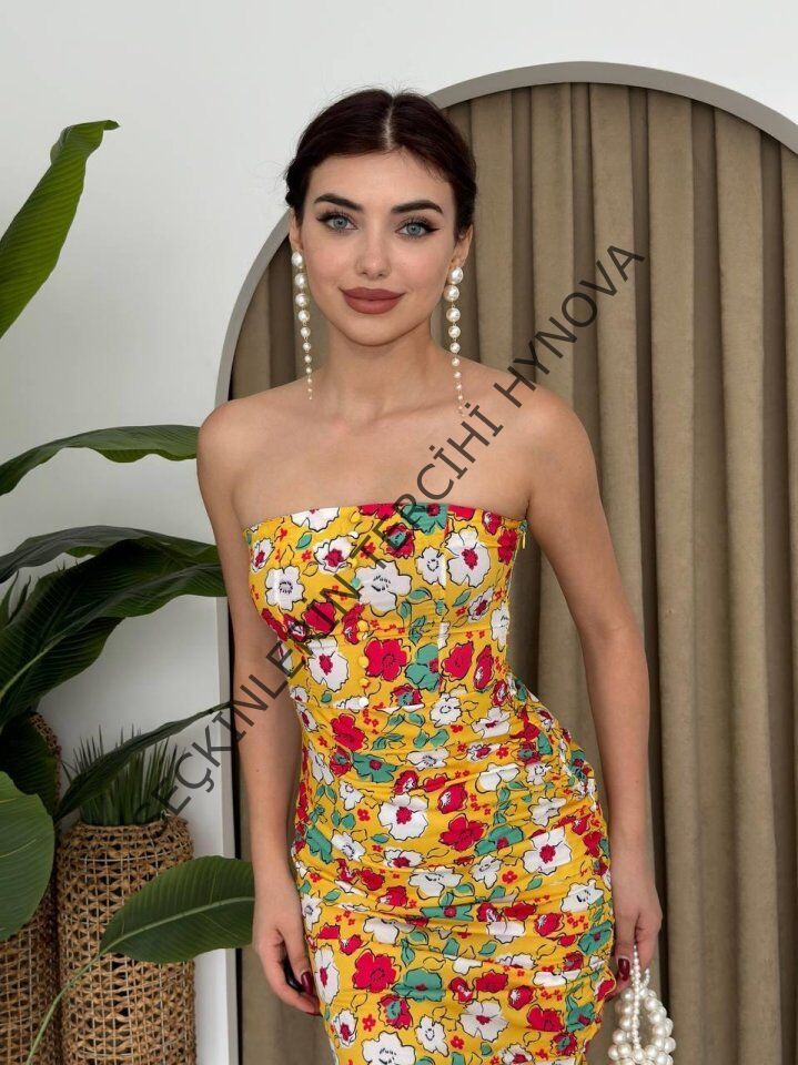 Emelıe Straplez Elbise