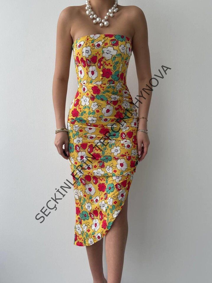 Emelıe Straplez Elbise