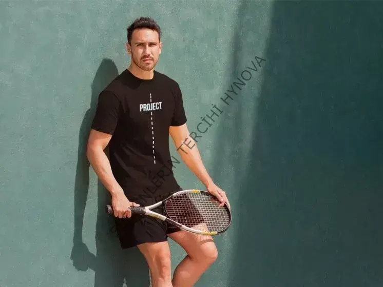 Unisex Bisiklet Yaka Baskılı Oversize T-Shirt - Siyah