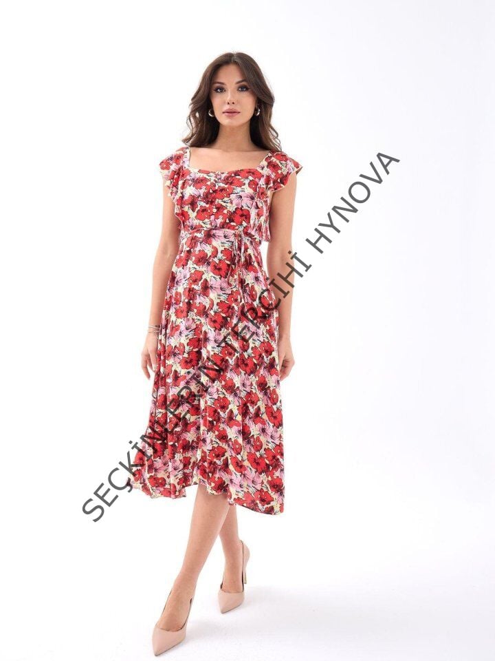 5370 ELBİSE-KIRMIZI