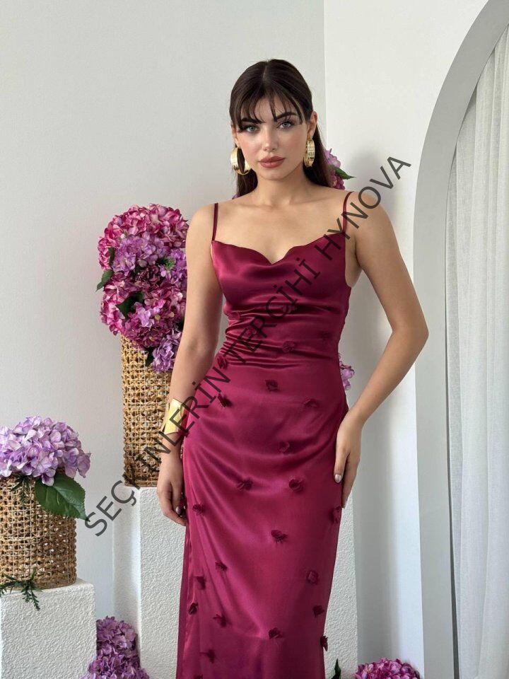 Dora Çiçek Detaylı Elbise