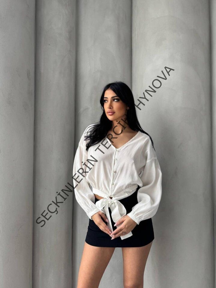 Bağlama Detaylı Gömlek