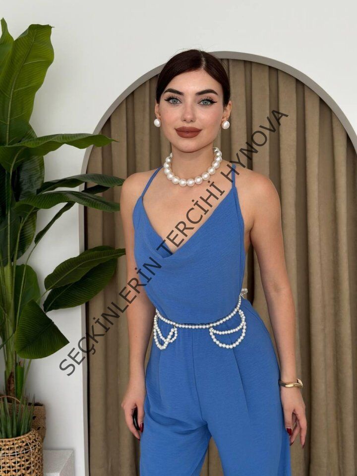 Darcy Sırt Dekolteli Tulum