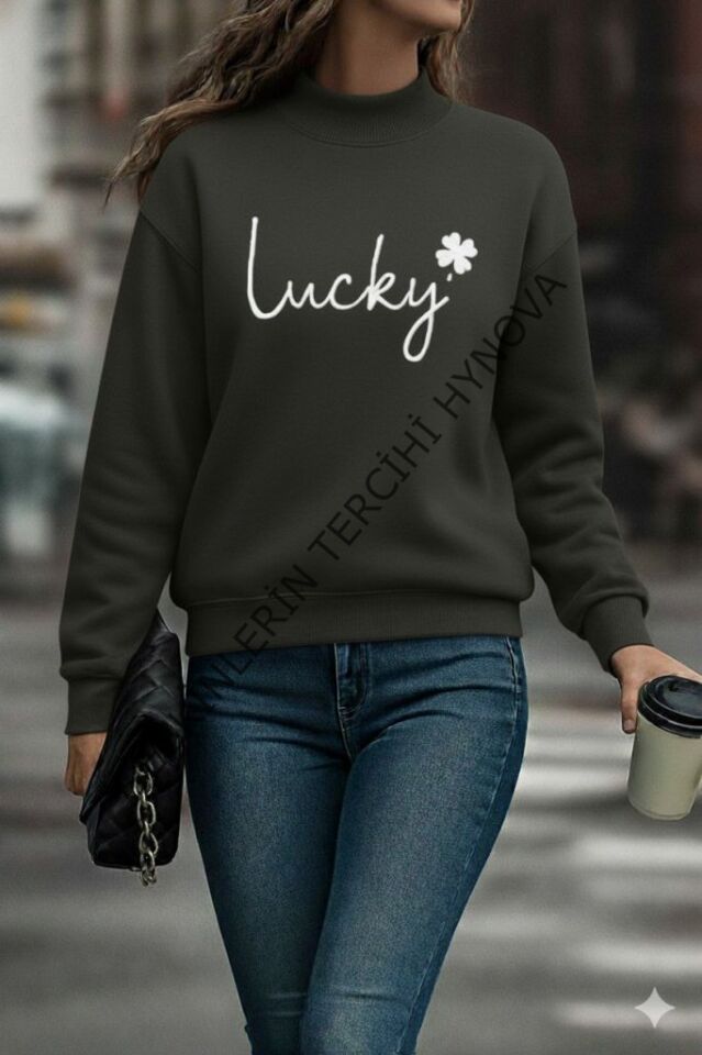 Kadın Uzun Kollu Bisiklet Yaka Viskon Iki Iplik Bluz