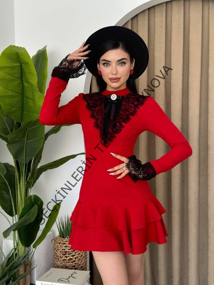 Danya Dantel Mini Elbise