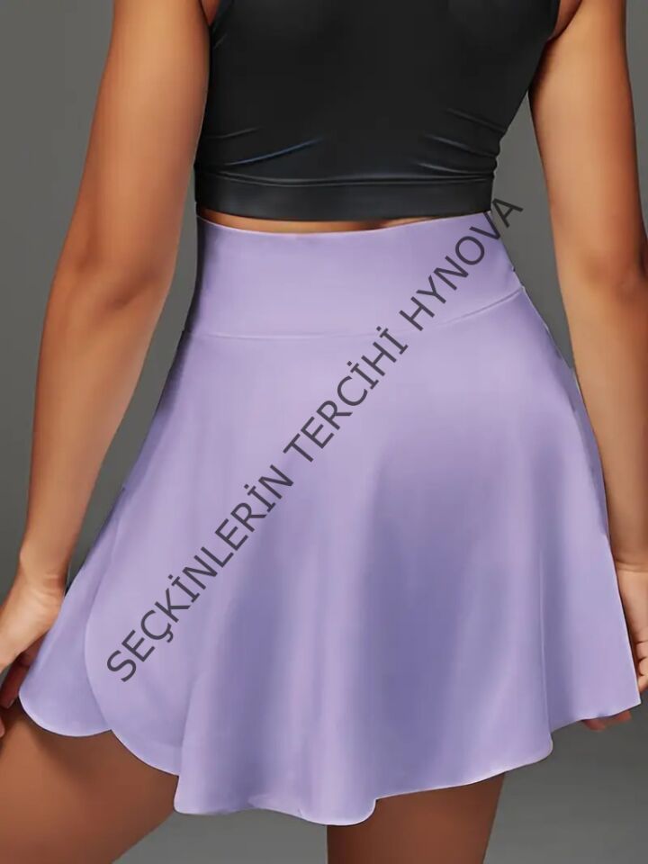 Kadın Yüksek Bel Cepli Sandy Short Etek