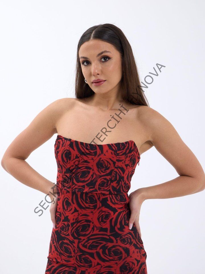 7006 ELBİSE-KIRMIZI