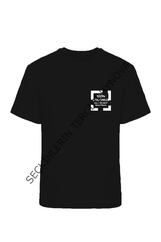 Tişört Tasarla 20/1 Kumaş - Siyah