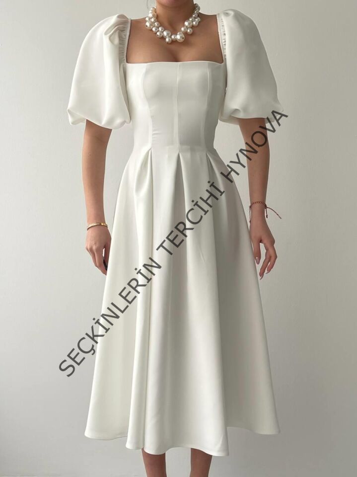 Benjamin Çan Etekli Midi Boy Elbise