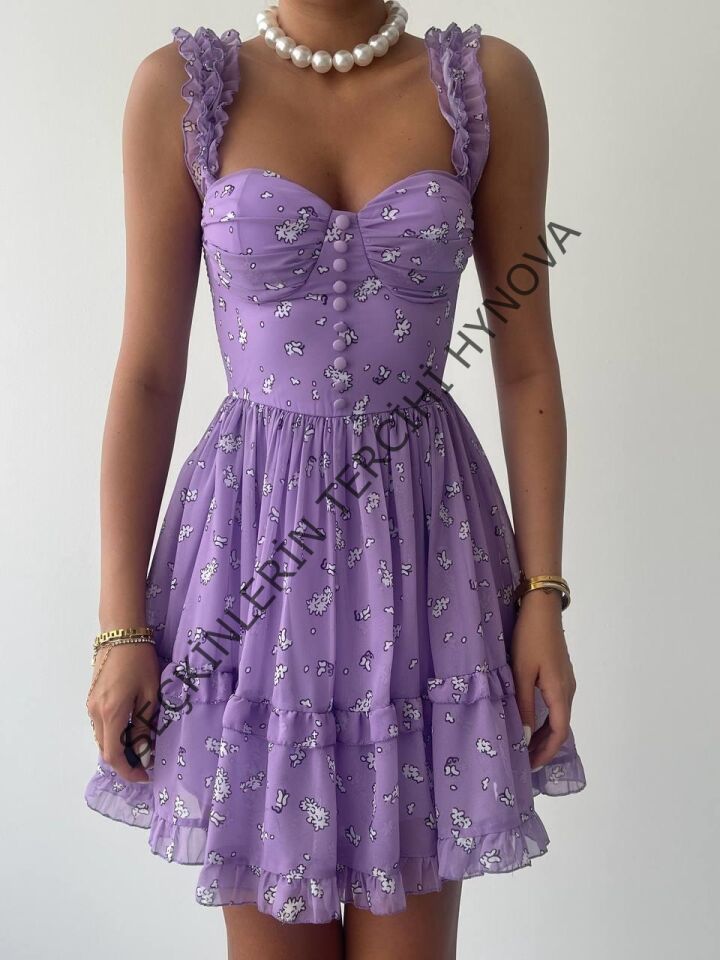 Lena Çift Askılı Elbise