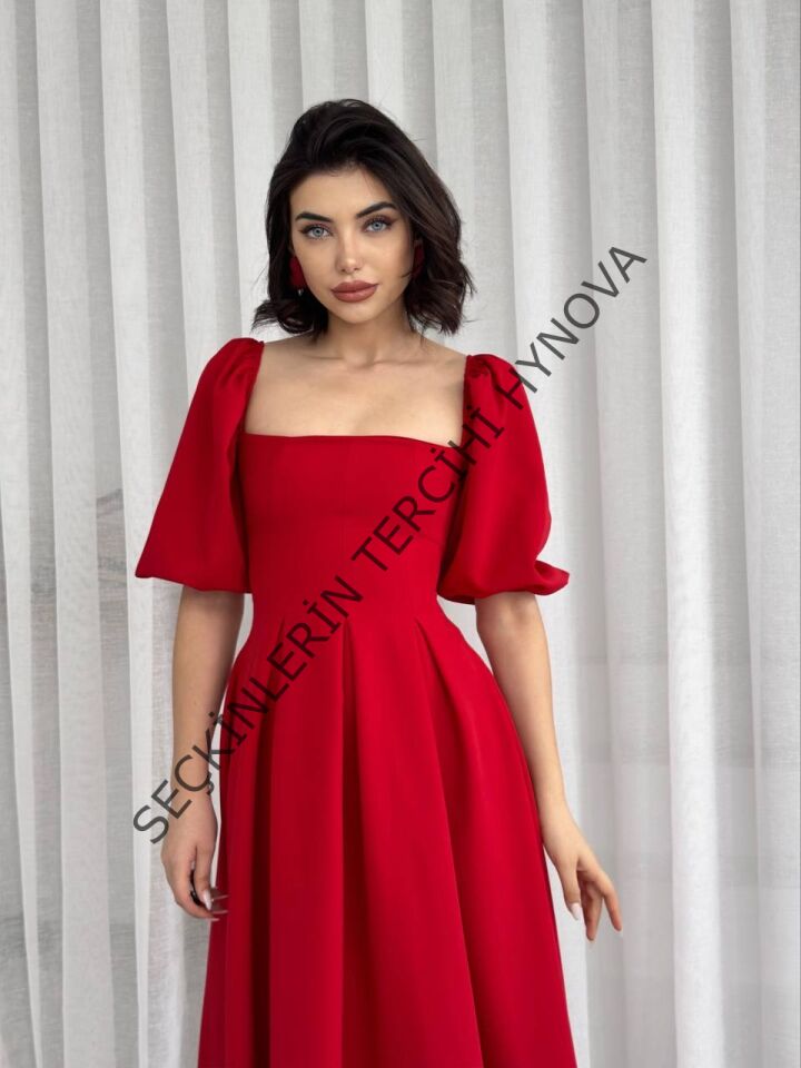 Benjamin Çan Etekli Midi Boy Elbise