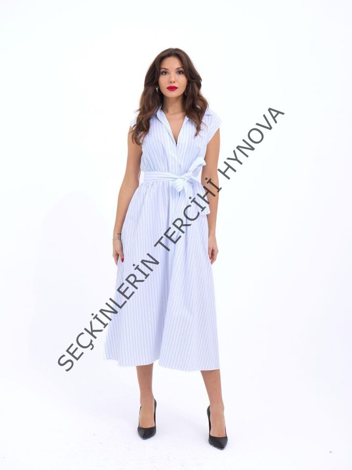 7127 ELBİSE-ATLANTA ÇİZGİLİ