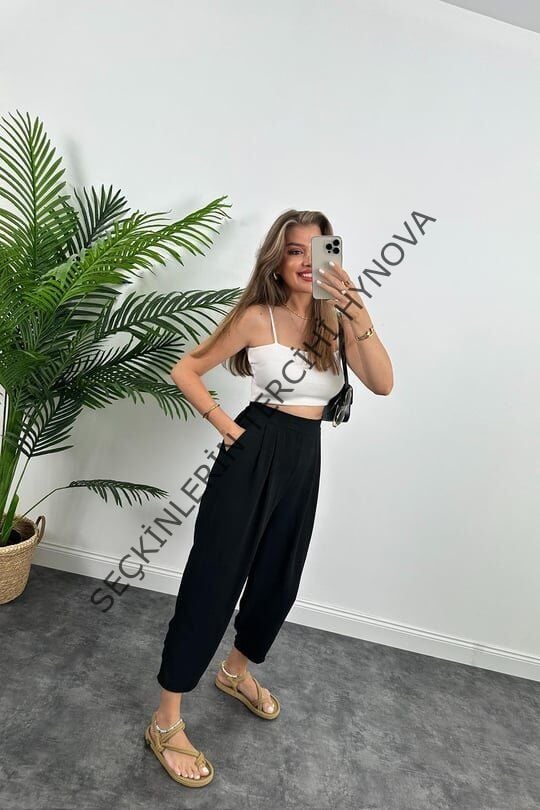 Kadın Yüksek Bel Hürrem Pantolon