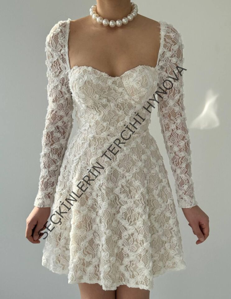 Fers Çiçek Detay Elbise