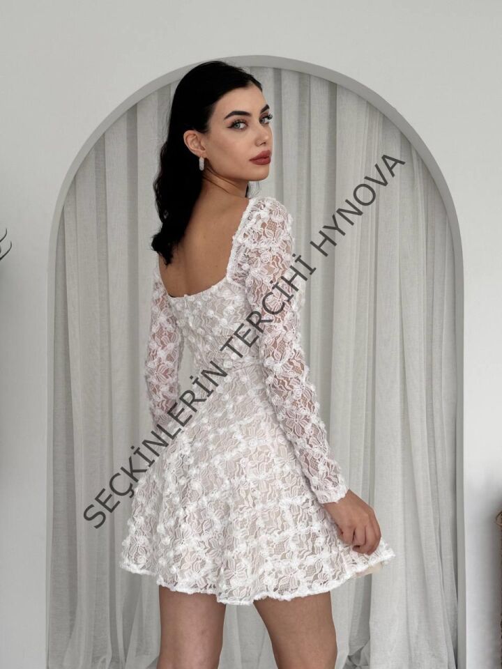 Fers Çiçek Detay Elbise