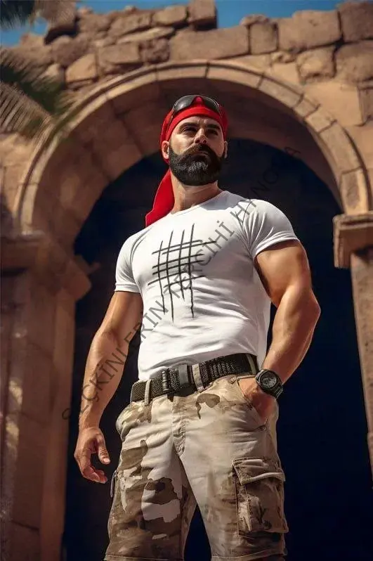 Unisex Bisiklet Yaka Baskılı Oversize T-Shirt - Beyaz