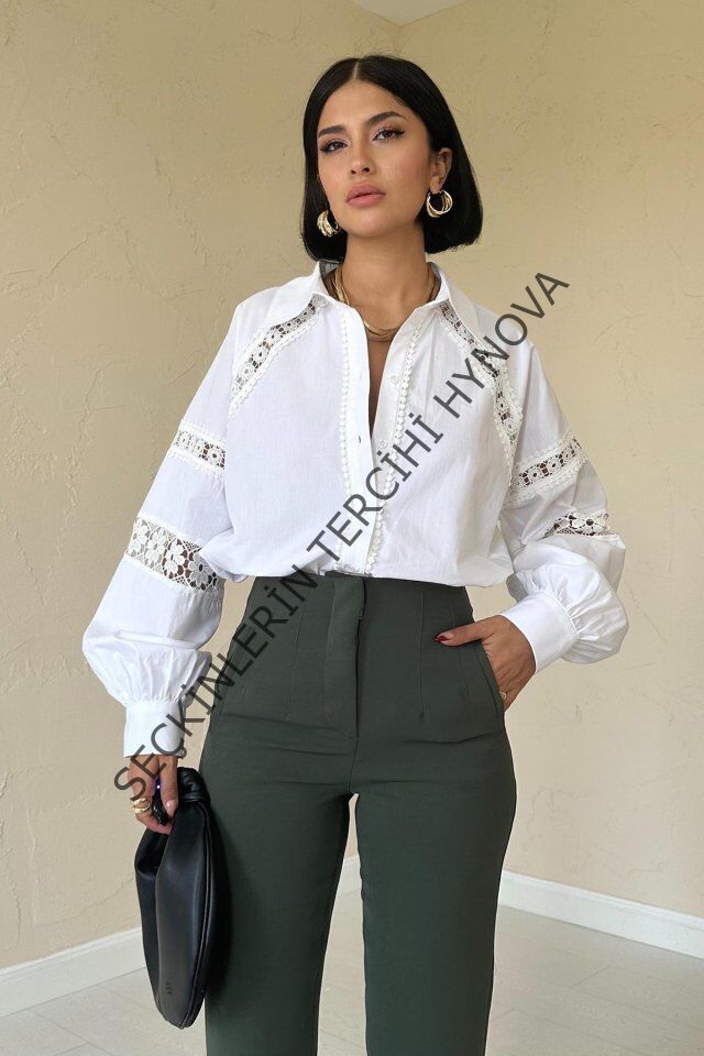 Haki Pensli Ve Dar Paça Pantolon